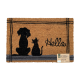 Fußabtreter von E-Coco mit Hund und Katzenmotiv
