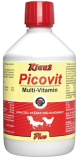 Picovit Multi-Vitamin von Klaus für Ihr Nutz- und Rassegeflügel, kurzfristige Vitaminversorgung für Vitalität, Stärke und Schönheit, 500ml weiße Flasche mit rotem Deckel