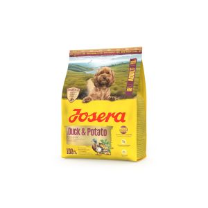 JOSERA Mini Adult Duck & Potato 900 g Trockenfutterbeutel, mit Ente & Kartoffel, für kleine ausgewachsene Hunde 