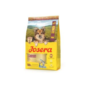JOSERA Mini Senior Salmon 3 kg Trockenfutterbeutel - Futter für kleine Hunde Seniorenalter, mit Lachs & Kartoffel