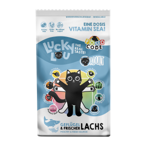 Lucky Lou Adult Katzenfutter 1,7 kg Dose mit Geflügel und Lachs