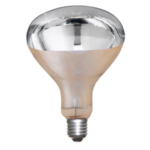 Infrarotlampe 150W Hartglas, weiß