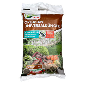 Orgasan Universaldünger von Cuxin DCM im 5kg Beutel, für Gemüse, Obst und Ziergärten, Widerstandsfähigkeit wird durch Kaliumgehalt verbessert