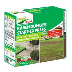 3kg Packung Rasendünger Start-Express von Cuxin DCM, für eine schnelle Einwurzelung und einen guten Wachstumsstart des Rasens, mit Langzeitwirkung bis ca 60m2