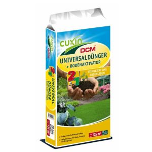 Cuxin DCM Universaldünger und Bodenaktivator 2in1 im 10,5kg Sack für 125m2, stimuliert das Bodenleben und verbessert die Bodenstruktur