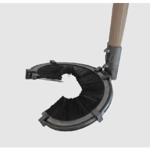 HaBi Schrubb Stockputzer klein ohne Stiel zum rückenschonenden Entfernen von Rebschossern und alter Rinde, mit dichten Borsten und ergonomischem Design