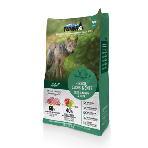 Großer Beutel Tundra Dog Trockenfutter Hirsch Ente Lachs 3,18 kg