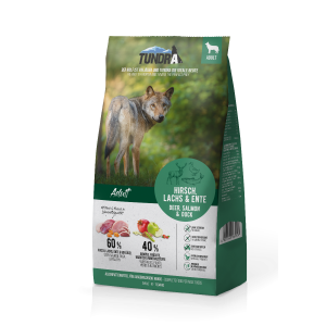 Großer Beutel Tundra Dog Trockenfutter Hirsch Ente Lachs 11,34 kg