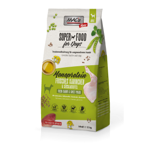 Sack MAC’s DOG Mono frisches Kaninchen 12 kg trocken hunde futter