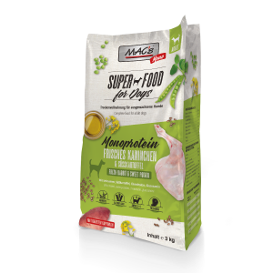 Sack MAC’s DOG Mono frisches Kaninchen 3 kg trocken hunde futter