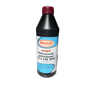 Mehrzweck-Getriebeöl von megol Meguin Oils of Germany - GL 4 SAE 80W, mineralisch, 1 Liter Flasche