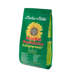 Markus Mühle NaturNah 5 kg Trockenfutter-Beutel – kaltgepresstes, naturnahes Alleinfuttermittel mit Hühnertrockenfleisch, Wildpansen, Früchten und Kräutern