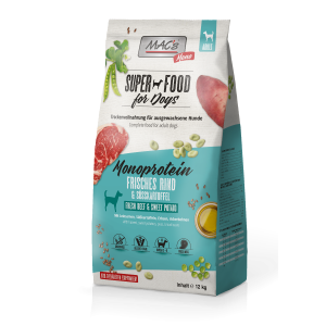 Sack MAC’s DOG Mono frisches Rind 12 kg Trockenfutter