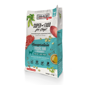 Sack MAC’s DOG Mono frisches Rind 3 kg Trockenfutter