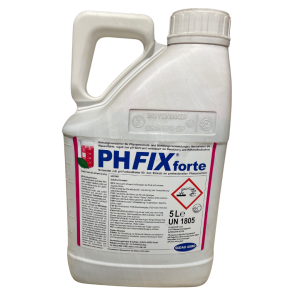 PH FIX forte 5 Liter, regelt pH-Wert, neutralisiert Wasserhärte, für Blattdüngeranwendungen