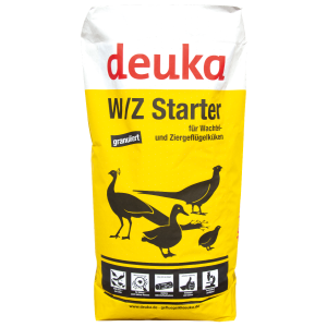 deuka WZ Starter für Wachtel- und Ziergeflügelküken, granuliert, einfache Fütterung, mit Eiweiß und Aminosäuren für eine gute Aufzucht