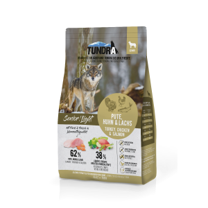 Sack Tundra Dog Senior/Light Pute Huhn Lachs 750 g – getreidefreies Senioren‑Trockenfutter mit Geflügel & Lachs